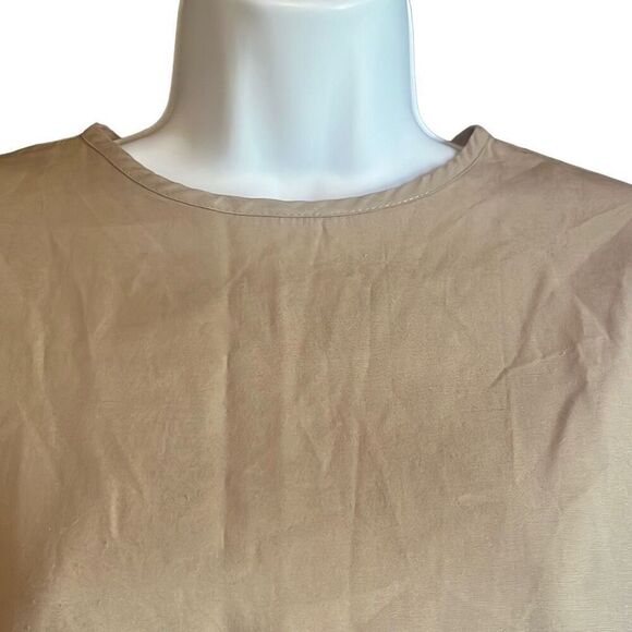 Gemilli Vintage Tan Pullover Lightweight Short sleeve Blouse Large Capsule - Picture 3 of 8